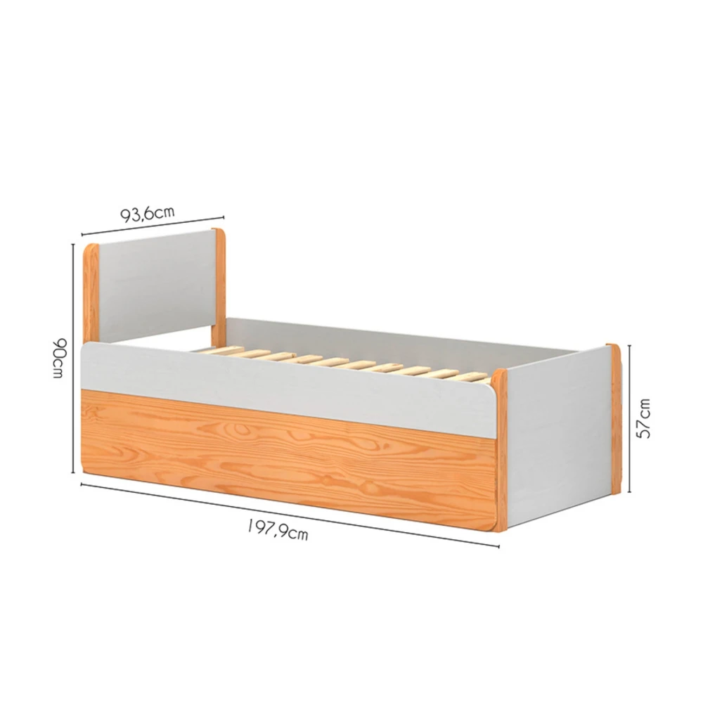 Cama BAUL madera MACIZA