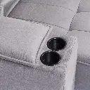 Sofa Retractil Atlanta Gris Tela 