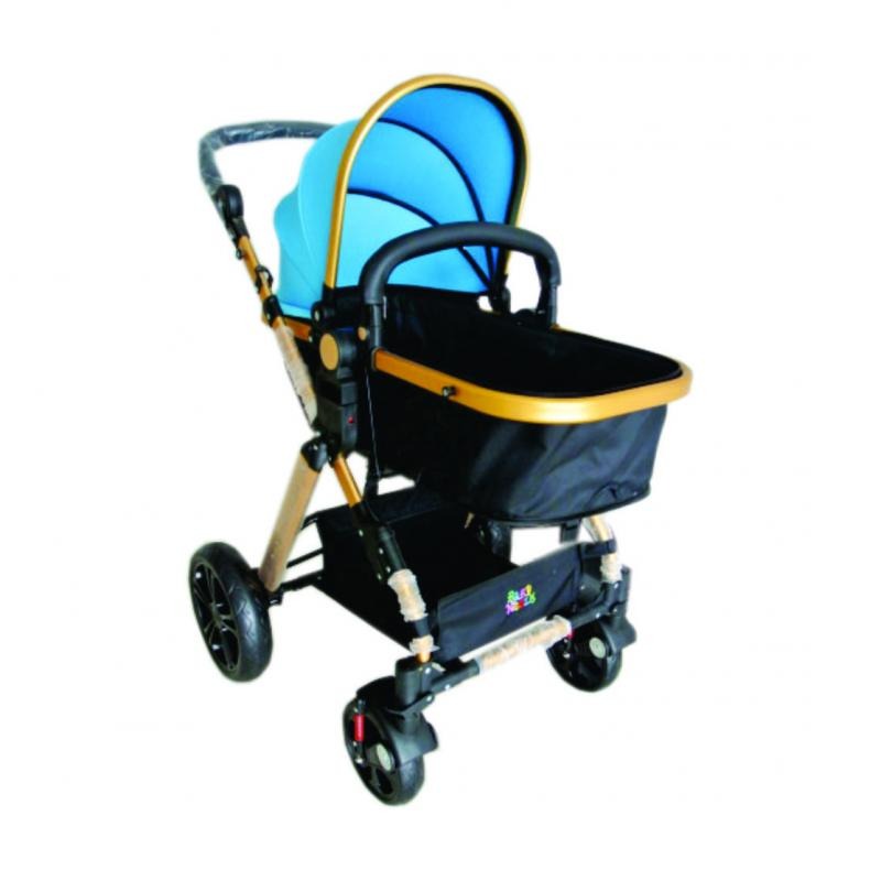 Coche de Bebe en Aluminio Celeste