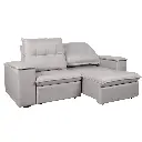 Sofa Retractil Atlanta Gris Tela 