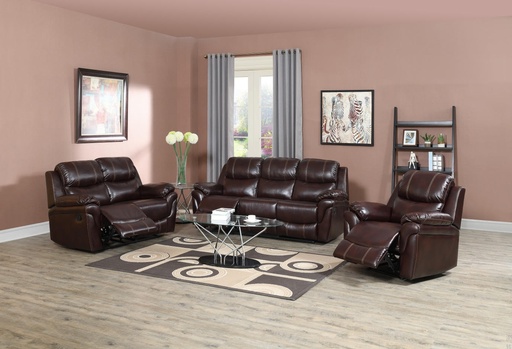 [80109 Marron] SOFA RECLINER 1 Cuerpo negro