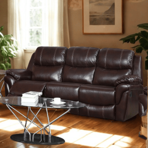 [80109/3 MARRON] SOFA RECLINER 3 CUERPOS Chocolate