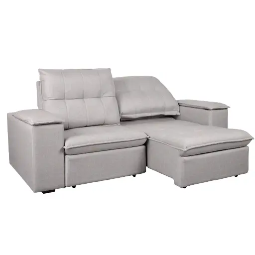 Sofa Retractil Atlanta Gris Tela 